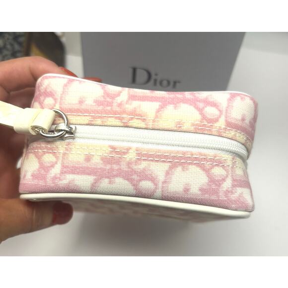 Christian Dior Trotter Pouch No.2 Pink PVC Authentic Dior Girly Collection - Picture 3 of 7